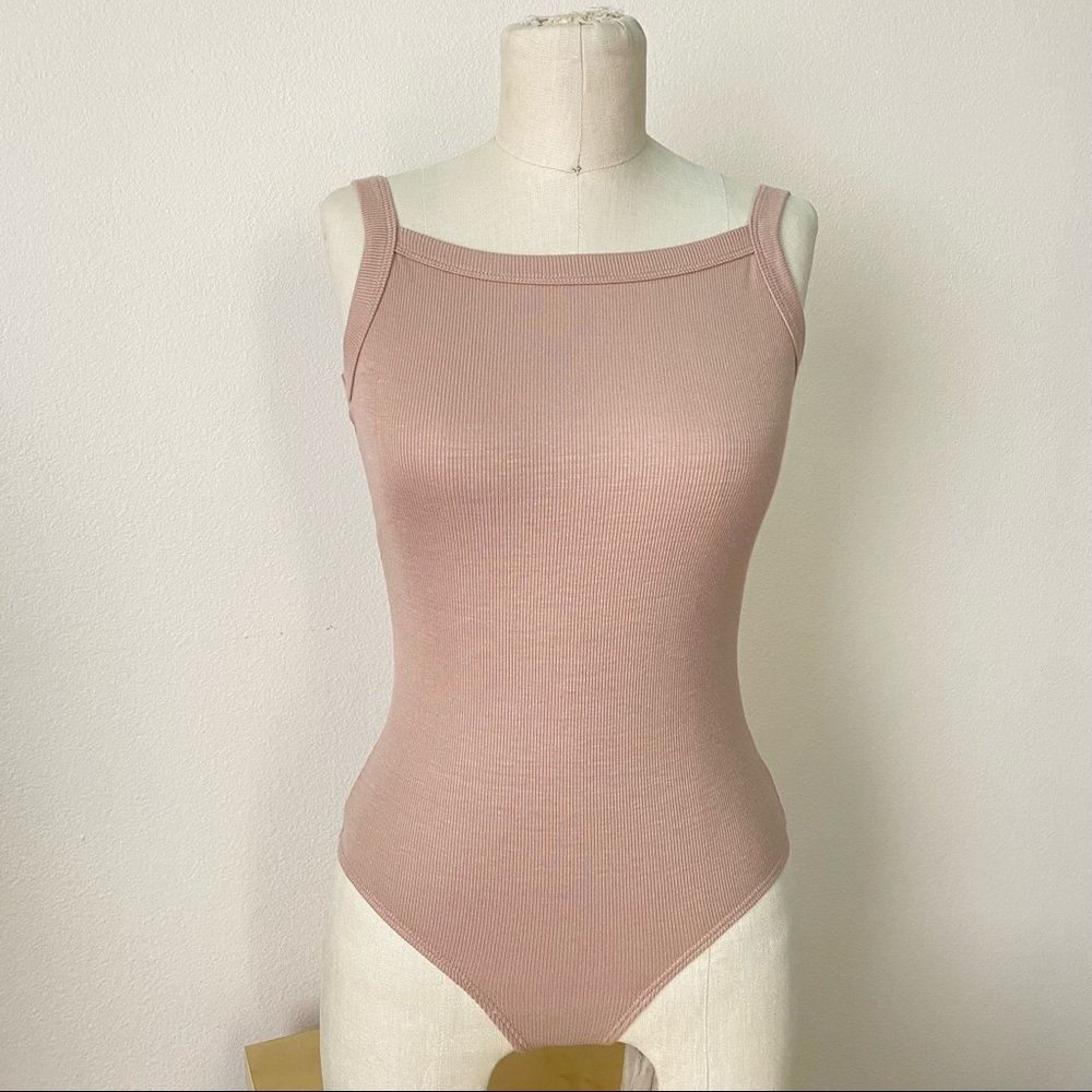 House of Harlow 1960 Tan Nude Bodysuit